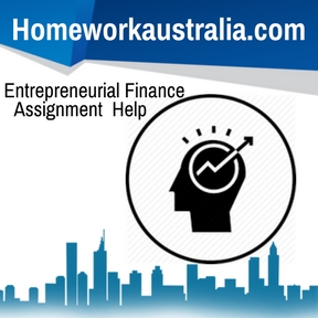 Entrepreneurial Finance Assignment Help