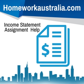 Income Statement Assignment Help