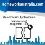 Microprocessor Applications In Manufacturing