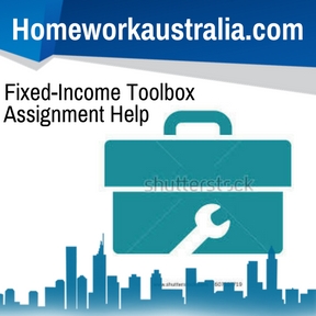 Fixed-Income Toolbox Assignment Help